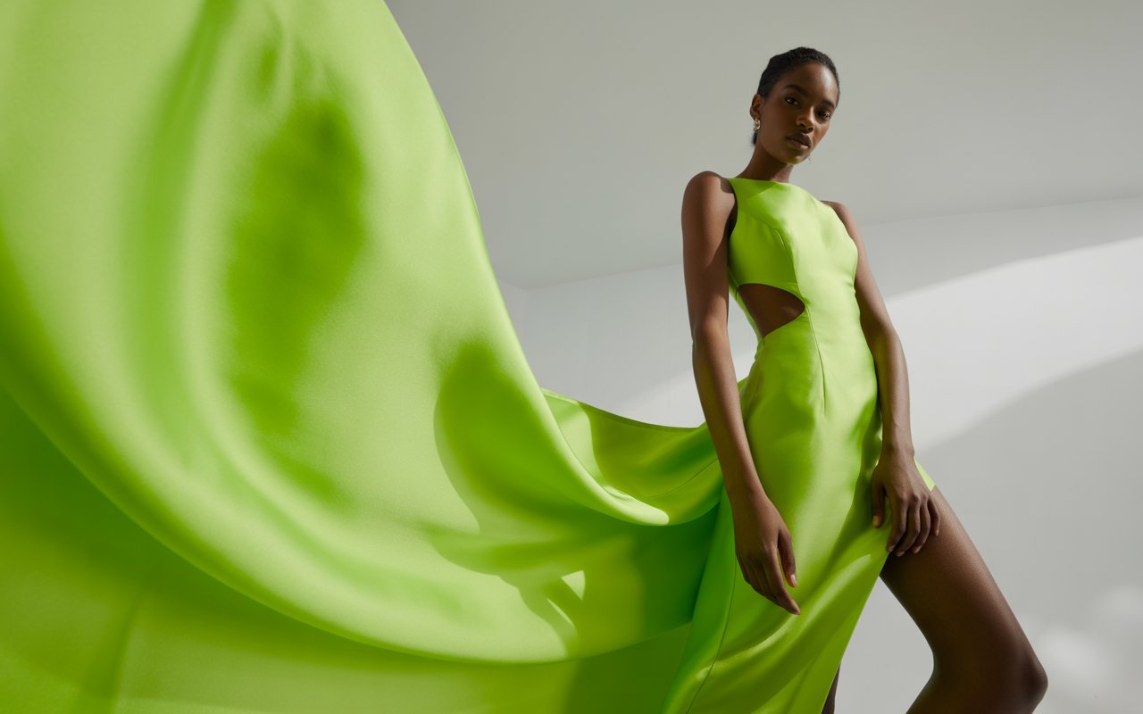 lime green dress